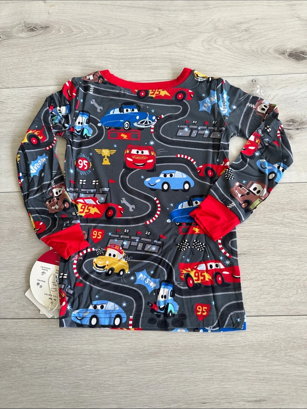 Little Sleepies Disney & Pixar Piston Cup LS 2 PC Pajama Set Multi 2T NWT IN PKG